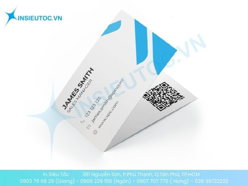 Name Card gập 2 chứa nhiều thông tin hơn