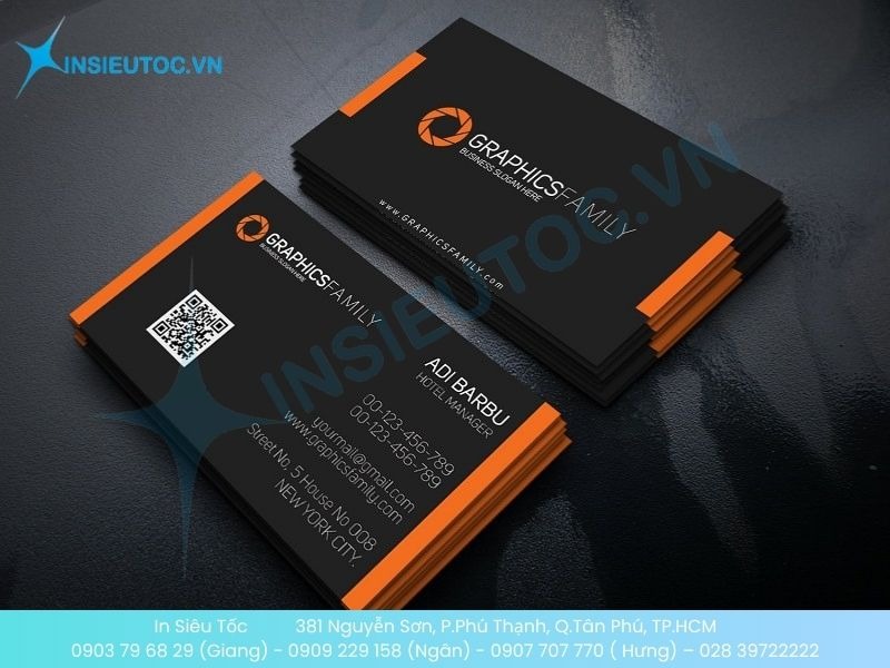 Mẫu card visit khách sạn đơn giản