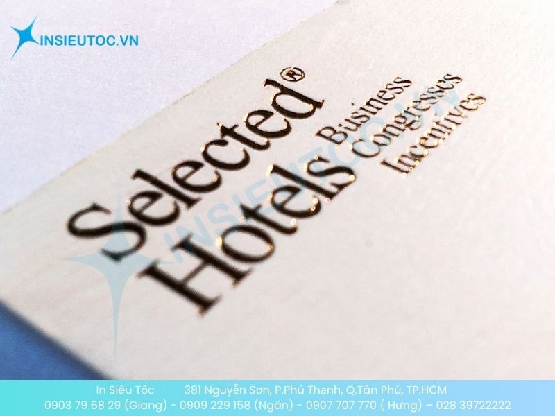 Sử dụng kỹ thuật dập chìm làm nổi bật thương hiệu