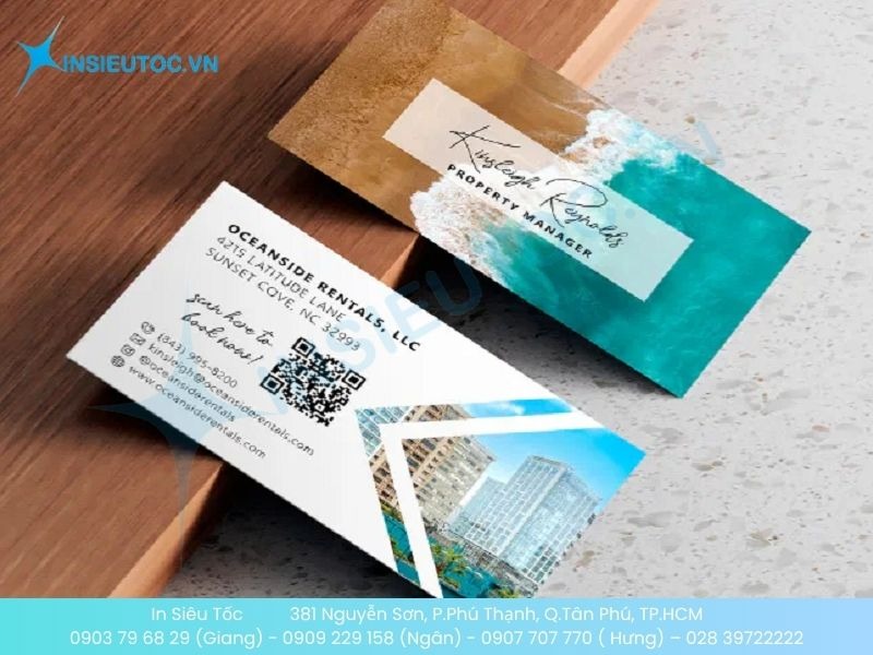 Mẫu card visit khách sạn cao cấp ven biển