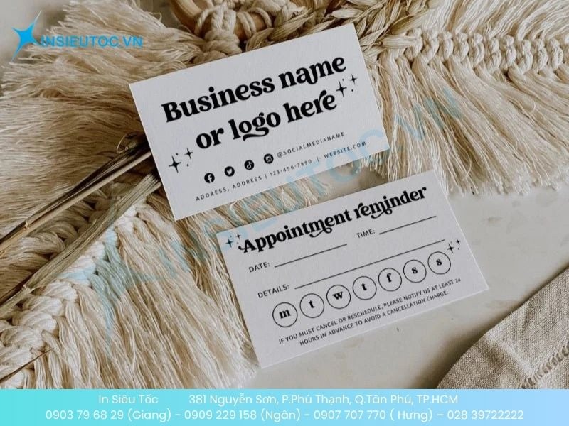 Mẫu thẻ tích điểm salon