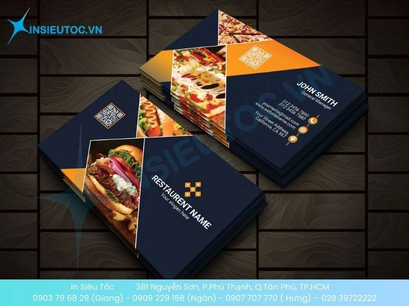 Mẫu thẻ nhà hàng nhỏ