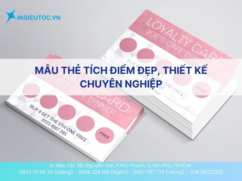 Tham khảo mẫu thẻ tích điểm đẹp