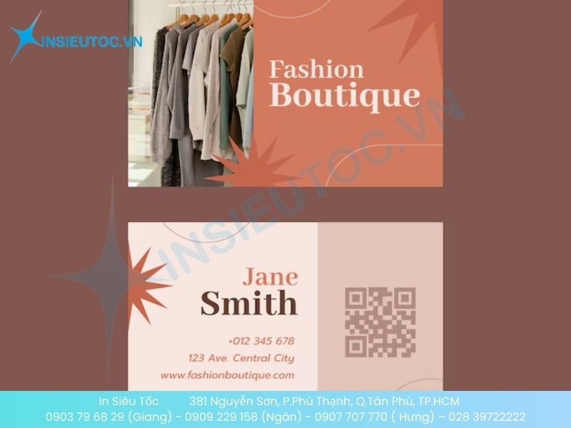 Mẫu thẻ tích điểm shop quần áo