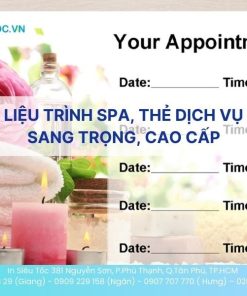 Tham khảo mẫu thẻ liệu trình spa