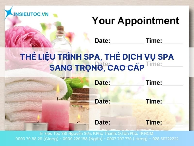 Tham khảo mẫu thẻ liệu trình spa