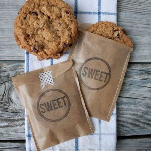 Túi kraft đựng bánh cookie nhỏ xinh. Túi kraft đựng bánh cookies