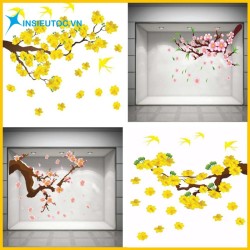 Hình ảnh bắt mắt, màu sắc rõ nét decal trang trí bắt mắt