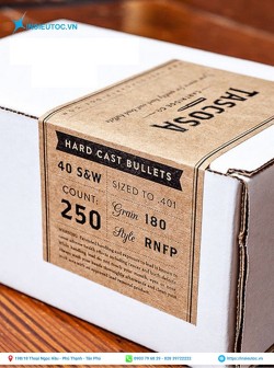 decal giấy kraft hình chữ nhật decal giấy kraft