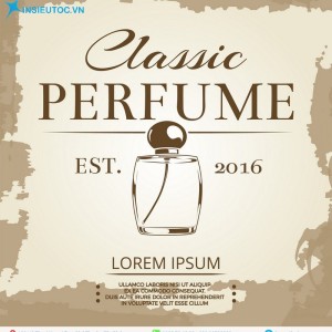 Tem nhãn nước hoa hiệu lorem ipsum