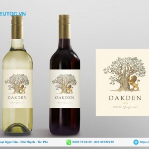 tem nhãn rượu oakden
