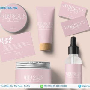 tem nhãn sữa dưỡng thể thương hiệu hibiscus