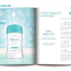 Mẫu tờ rơi với đầy đủ hình ảnh, thông tin về sản phẩm mẫu tờ rơi mỹ phẩm