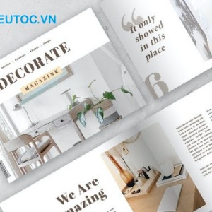 Mẫu catalogue nội thất kết hợp các ý tưởng trang trí. Catalogue nội thất nền trắng chủ đạo