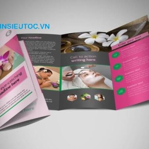 Mẫu catalogue spa dạng gấp. Mẫu Catalogue Spa dạng gấp đẹp