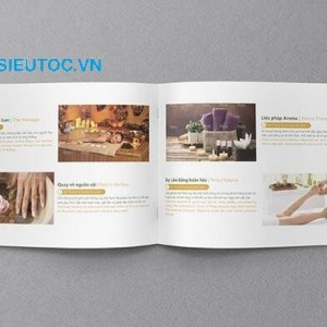 Mẫu catalogue spa khổ ngang. Mẫu Catalogue Spa