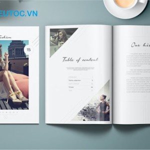 cataloge thời trang ấn tượng. mẫu catalogue về thời trang nền màu trắng
