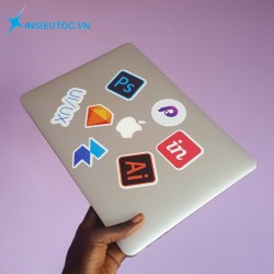 logo dán laptop chất lượng sắc nét