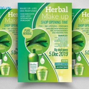 Mẫu tờ rơi quảng cáo sản phẩm chiết xuất từ nha đam tờ rơi giới thiệu sản phẩm