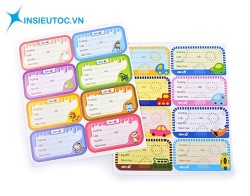 đặt in nhãn vở theo yêu cầu Đặt in nhãn vở phù hợp mọi nhu cầu