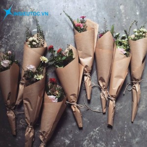 Giấy decal da bò bọc hoa trông rất thời thượng và vintage