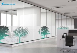 mang chất nghệ thuật cho phòng cửa kính