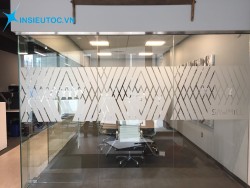 Mẫu decal mờ làm giảm tầm nhìn sử dụng cho các văn phòng