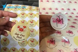 logo decal dán được thiết kế nổi bật