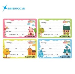 dịch vụ in nhãn tập theo yêu cầu Dịch vụ in nhãn tập học sinh giá rẻ