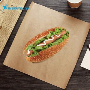 Giấy decal da bò cầm đồ ăn nhanh thay thế túi nhựa