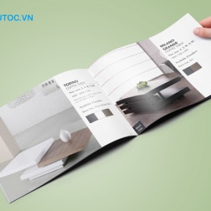 Mẫu catalogue cho ngành bán lẻ. có nhiều kích cỡ khi In catalog