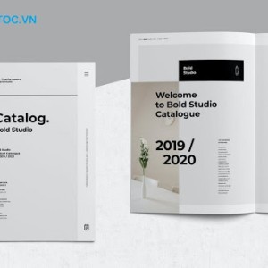 Mẫu catalogue đơn giản nhưng vô cùng sang trọng. Mẫu cataloge sử dụng nền trắng chủ đạo