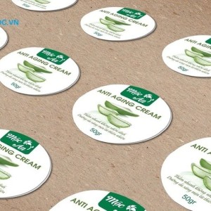 Tem nhãn sản phẩm mỹ phẩm. in decal số lượng ít