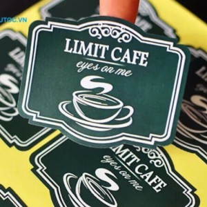In nhãn mác số lượng ít cho tiệm cà phê. in nhãn mác số lượng ít
