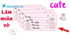 Nhãn vở hình siêu kute tạo sự thích thú cho các bé Nhãn vở đẹp tạo động lực học tập