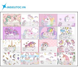 Nhãn vở đẹp góp phần tạo nên tính thẩm mỹ và sự đồng bộ cho sách vở In nhãn vở thẩm mỹ cao