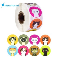 In Siêu Tốc nhận in cuộn hoặc in cắt rời tùy theo nhu cầu khách hàng. Sticker logo giá rẻ chất lượng cao