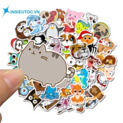 Mẫu sticker những nhân vật hoạt hình đáng yêu. sticker dễ thương đa dạng mẫu mã