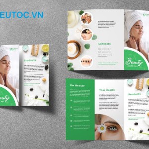 Mẫu catalogue spa gấp 3 ấn tượng. Catalogue Spa gấp 3