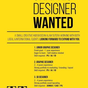 Không hình ảnh cầu kỳ, chỉ với bố cục ấn tượng, poster này đã đủ thu hút các ứng viên. thông báo tuyển dụng poster