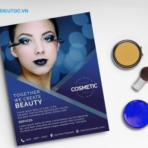 Mẫu tờ rơi quảng cáo phấn mắt ấn tượng tờ rơi mỹ phẩm trang điểm mắt