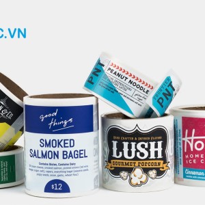 Mẫu nhãn mác thực phẩm thực phẩm đóng hộp ấn tượng nhãn mác thực phẩm đóng hộp