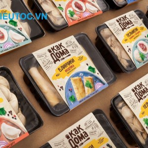 Mẫu nhãn mác cho thức ăn đóng hộp cực đẹp mà bạn nên tham khảo nhãn mác thực phẩm đông lạnh cực đẹp