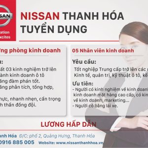 Mẫu thiết kế poster tuyển dụng đơn giản, hài hòa. poster tuyển dụng của công ty nissan