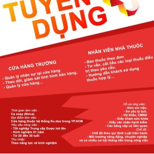 Đơn giản, nhưng đầy đủ thông tin là những gì mẫu poster này muốn mang đến. Mẫu tuyển dụng bắt mắt