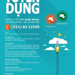 Mẫu poster tuyển dụng có thiết kế với bố cục đơn giản, bao gồm tất cả các thông tin cần thiết. poster thông tin tuyển dụng