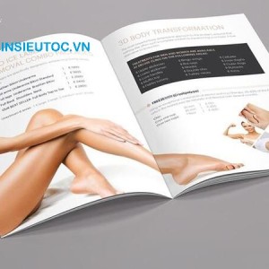 Catalogue mang yếu tố bản quyền. Mẫu Catalogue Spa với hình ảnh lồng ghép thông minh