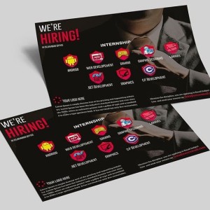 Một phong cách ma mị và bí ẩn trong mẫu tờ rơi tuyển thực tập sinh công nghệ thông tin tờ rơi tuyển dụng đa ngành nghề