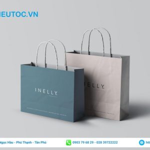 Mẫu túi dành cho shop thời trang đơn giản, tinh tế Túi giấy đơn giản dành cho shop thời trang
