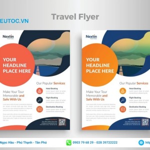 beautiful travel flyer